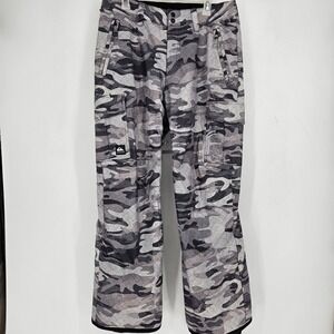 Quiksilver Dry Flight Pants Mens Medium Camo 10K Snowboard Ski Slopes Outdoors